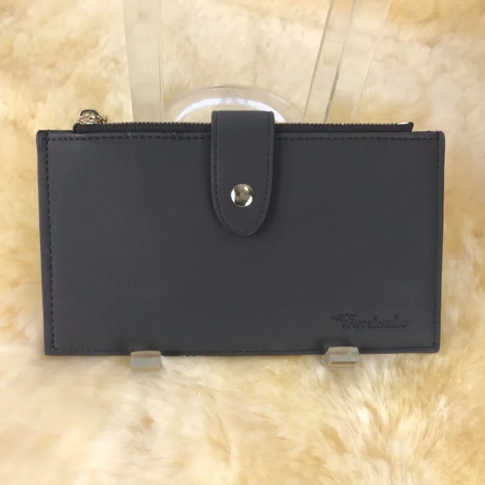 Grey Vegan leather Travelambo Wallet